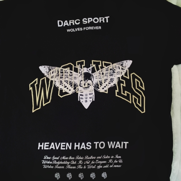 Darc Sport Wolves Forever Black Graphic Tee - Picture 1 of 3